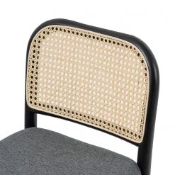 Studio Copenhagen Chaise de bar Cutis - Rotin et tissu / Hêtre massif - Gris 12 Studio Copenhagen Chaise de bar Cutis - Rotin et tissu / Hêtre massif - Gris -ÉcoMaison Soldes 1000273458 220420 045 DETAILS P000000001000273458