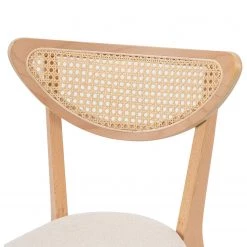 Studio Copenhagen Chaises Danny (lot de 2) - Rotin et tissu / Hêtre massif - Rotin et crème / Hêtre -ÉcoMaison Soldes 1000273461 220420 045 DETAILS P000000001000273461