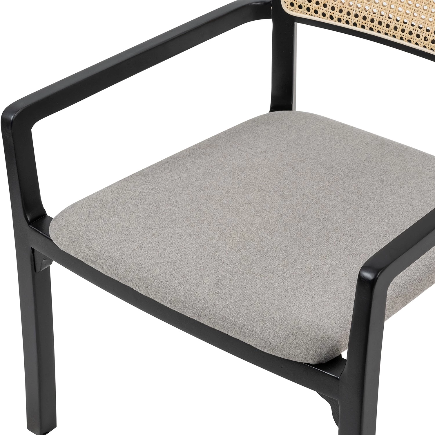 Studio Copenhagen Fauteuil de jardin Elena - Rotin et tissu / Hêtre massif - Gris lumineux 12 Studio Copenhagen Fauteuil de jardin Elena - Rotin et tissu / Hêtre massif - Gris lumineux – Image 12