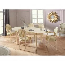 Velvet Studio Table Nellore - Extensible - Hêtre massif - Crème -ÉcoMaison Soldes 1000274328 210709 14180400229 MOOD DETAILS P000000001000274328 mood