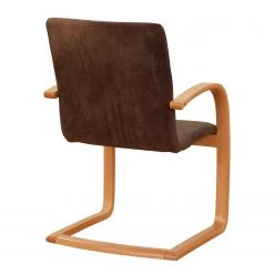 Norrwood Chaise à accoudoirs Rowena - Tissu / Hêtre massif - Tabac / Hêtre -ÉcoMaison Soldes 1000274335 210709 14180800259 DETAILS P000000001000274335