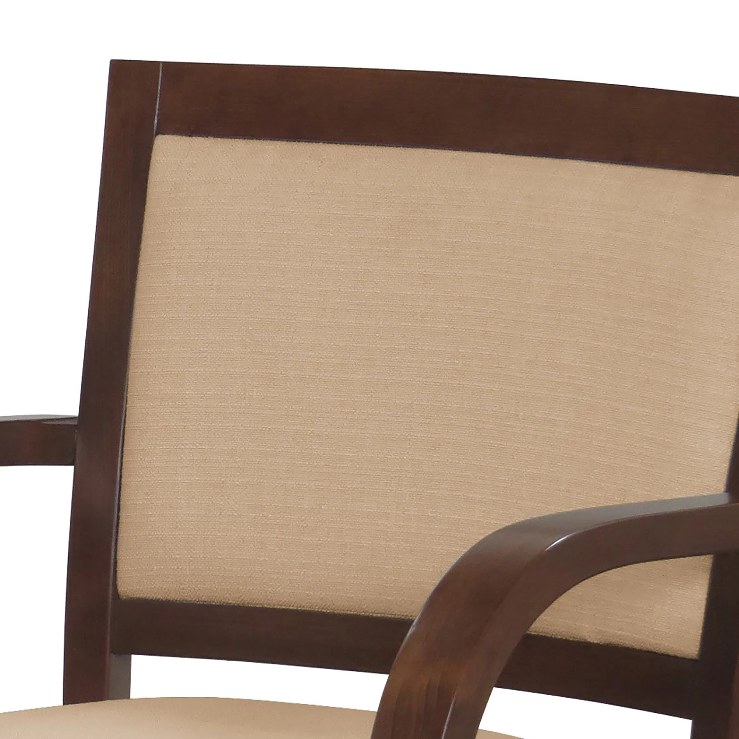 Norrwood Chaise à accoudoirs Prado - Tissu / Hêtre massif - Camel / Noyer 6 Norrwood Chaise à accoudoirs Prado - Tissu / Hêtre massif - Camel / Noyer – Image 6