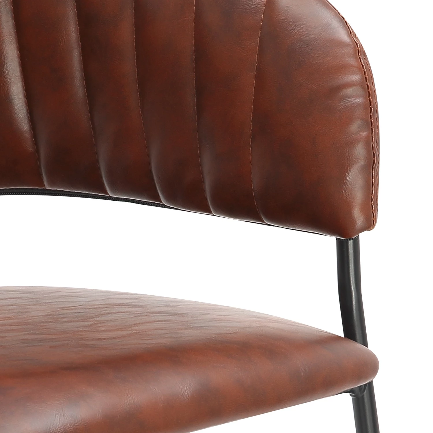 Ars manufacti Chaise à accoudoirs Acoma - Marron 7 Ars manufacti Chaise à accoudoirs Acoma - Marron – Image 7