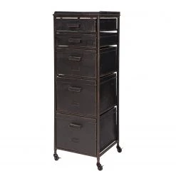 Red Living Commode Eksta - Métal - Noir vintage