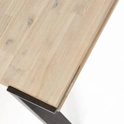 Mørteens Table Aston - Acacia massif / Acier - Acacia / Noir -ÉcoMaison Soldes 1000276557 210629 15001600147 DETAILS P000000001000276557