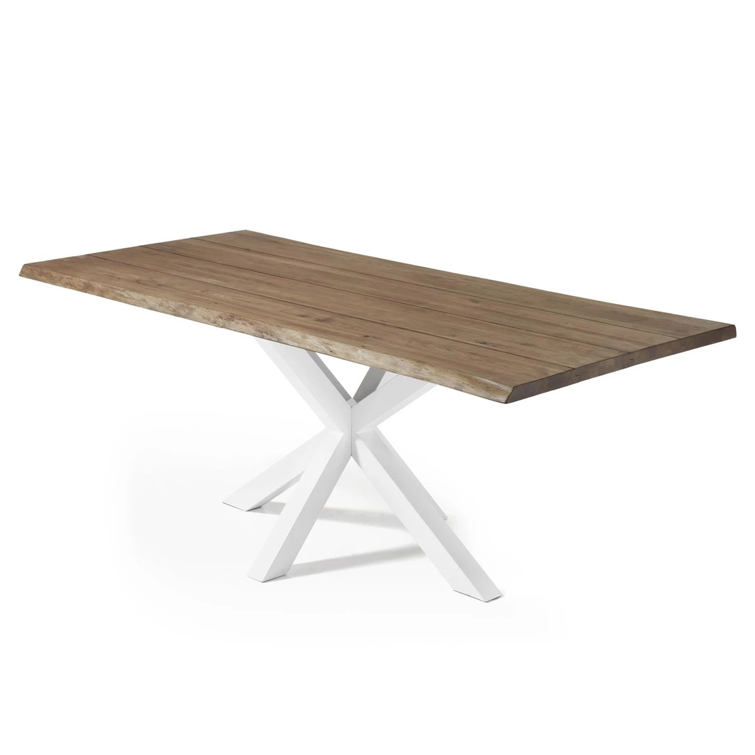 Norrwood Table Karmi I - Chêne foncé - Largeur : 220 cm - Blanc 1 Norrwood Table Karmi I - Chêne foncé - Largeur : 220 cm - Blanc