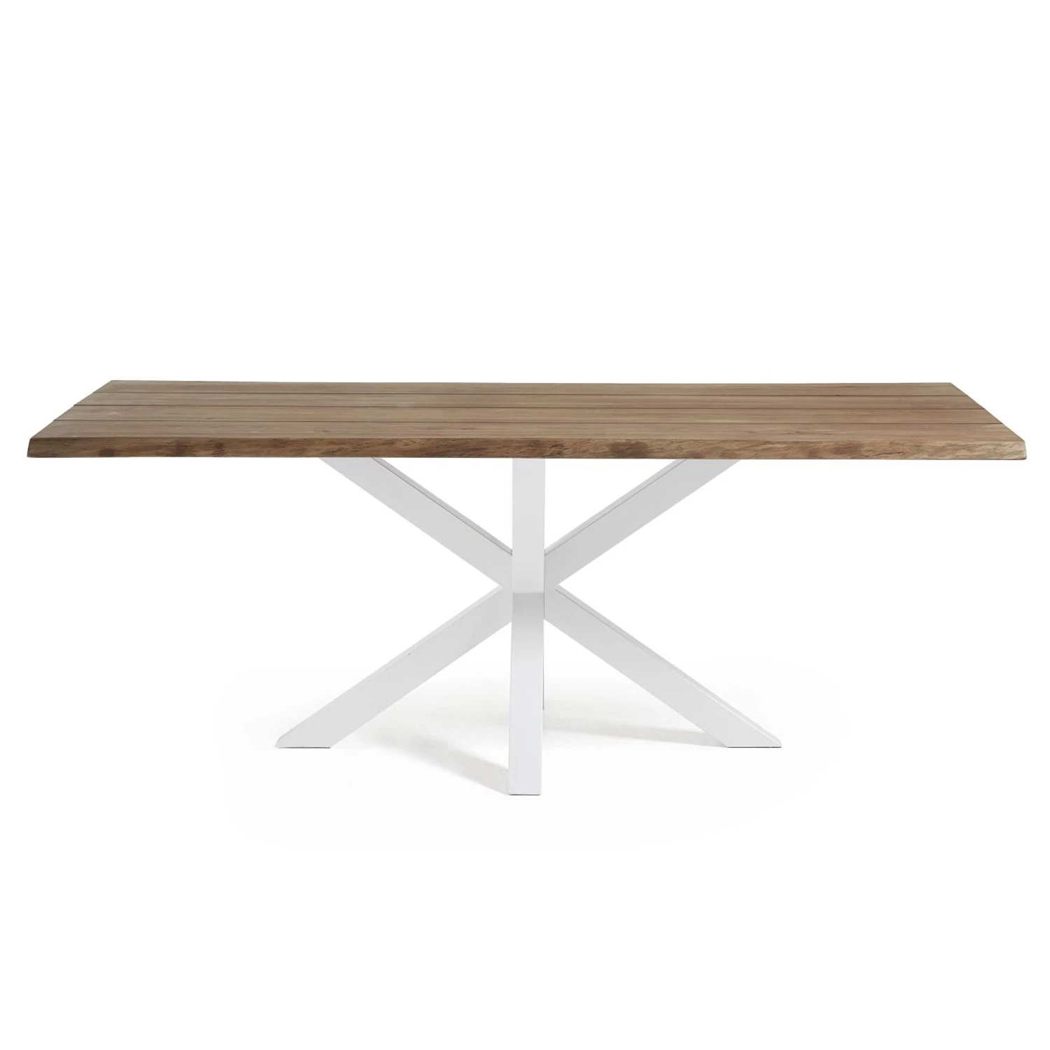 Norrwood Table Karmi I - Chêne foncé - Largeur : 220 cm - Blanc 2 Norrwood Table Karmi I - Chêne foncé - Largeur : 220 cm - Blanc – Image 2