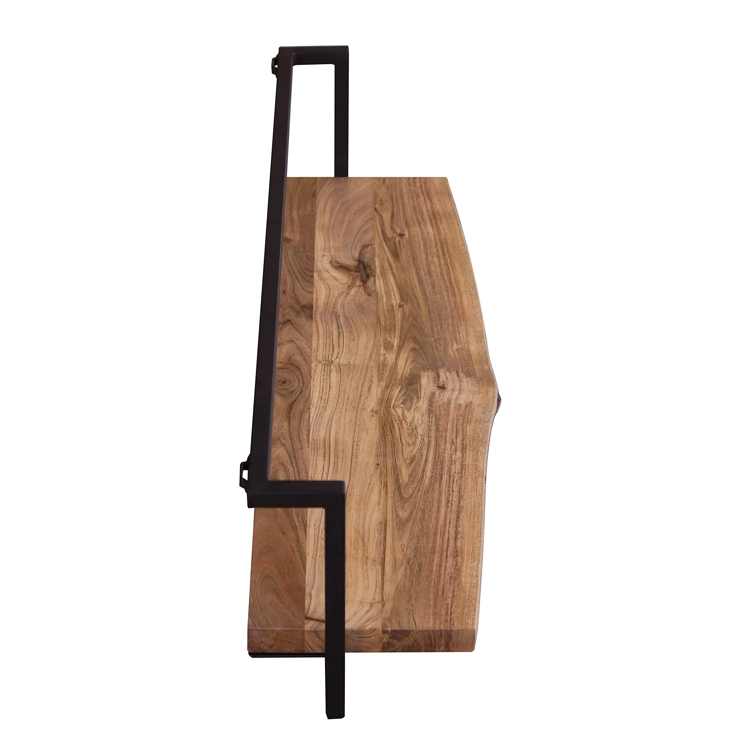 Ars manufacti Étagère murale Kaawo I - Acacia massif / Métal - Acacia / Noir - Largeur : 100 cm 5 Ars manufacti Étagère murale Kaawo I - Acacia massif / Métal - Acacia / Noir - Largeur : 100 cm – Image 5