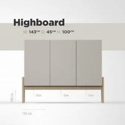 Studio Copenhagen Buffet haut Cooby - Blanc / Chêne 21 Studio Copenhagen Buffet haut Cooby - Blanc / Chêne -ÉcoMaison Soldes 1000276945 211111 1449020000501 SKETCH DETAILS P000000001000276945 sketch