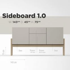 Studio Copenhagen Enfilade Cooby I - Blanc / Chêne 29 Studio Copenhagen Enfilade Cooby I - Blanc / Chêne -ÉcoMaison Soldes 1000276966 211111 1449030000505 SKETCH DETAILS P000000001000276966 sketch