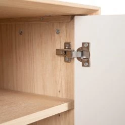 Studio Copenhagen Enfilade Maayka I - Partiellement en chêne massif - Blanc / Chêne clair -ÉcoMaison Soldes 1000277378 220803 036 DETAILS P000000001000277378