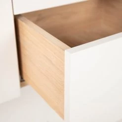 Studio Copenhagen Enfilade Maayka I - Partiellement en chêne massif - Blanc / Chêne clair -ÉcoMaison Soldes 1000277378 220803 037 DETAILS P000000001000277378