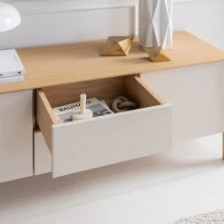 Studio Copenhagen Enfilade Maayka I - Partiellement en chêne massif - Blanc / Chêne clair -ÉcoMaison Soldes 1000277378 220905 023 MOOD DETAILS P000000001000277378 mood