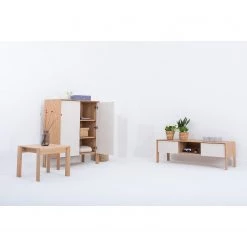 Studio Copenhagen Buffet Maayka - Partiellement en chêne massif - Blanc / Chêne clair -ÉcoMaison Soldes 1000277379 211012 15364800034 MOOD DETAILS P000000001000277379 mood