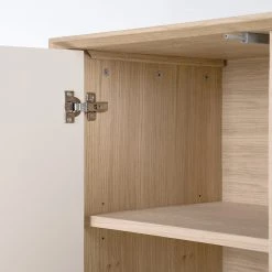 Studio Copenhagen Buffet Maayka - Partiellement en chêne massif - Blanc / Chêne clair -ÉcoMaison Soldes 1000277379 220729 045 DETAILS P000000001000277379