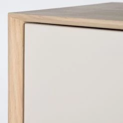 Studio Copenhagen Buffet Maayka - Partiellement en chêne massif - Blanc / Chêne clair -ÉcoMaison Soldes 1000277379 220729 060 DETAILS P000000001000277379