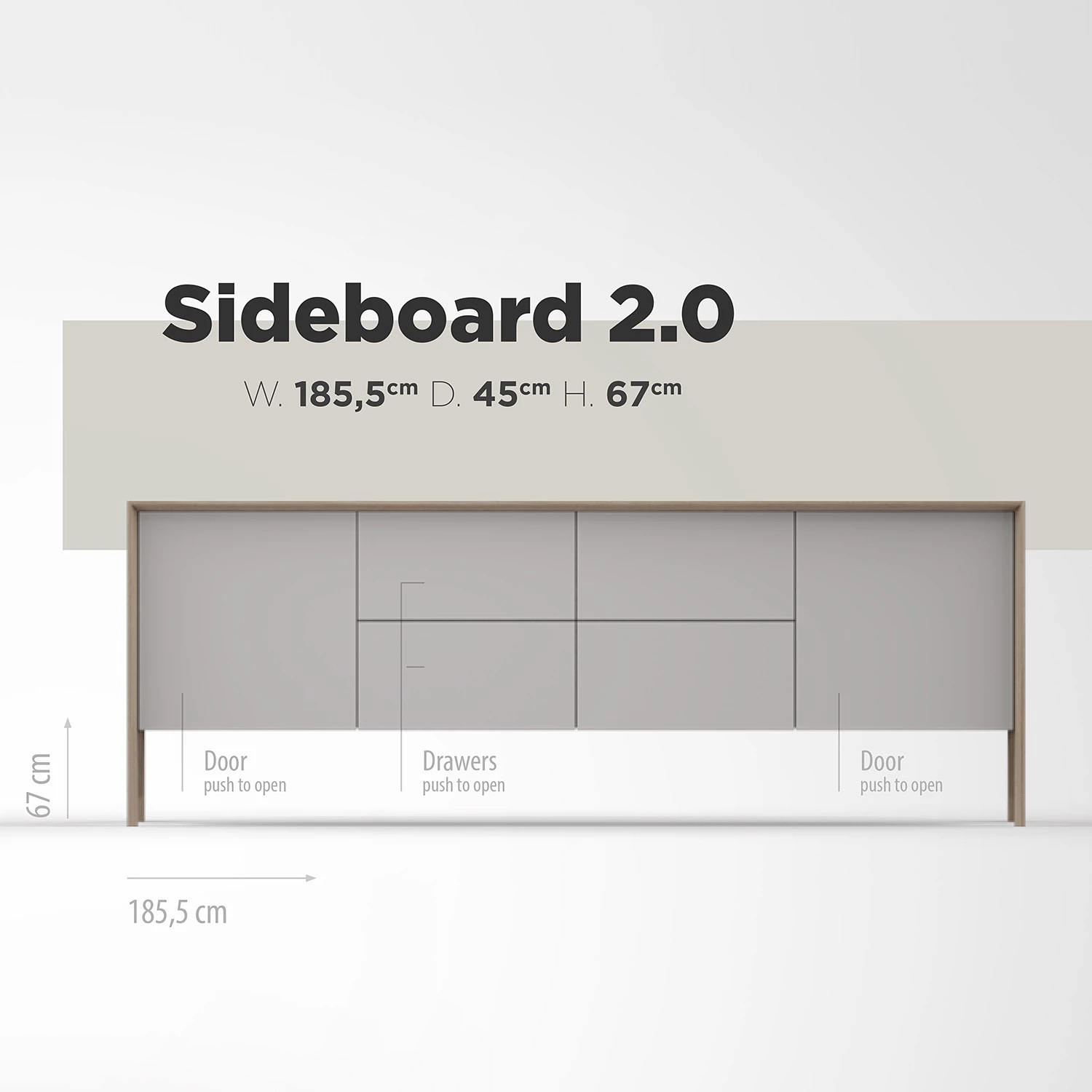 Studio Copenhagen Enfilade Maayka II - Partiellement en chêne massif - Blanc / Chêne clair 15 Studio Copenhagen Enfilade Maayka II - Partiellement en chêne massif - Blanc / Chêne clair – Image 15