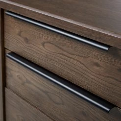 Red Living Buffet Berck - Placage en bois véritable - Chêne fumé / Noir -ÉcoMaison Soldes 1000277640 210706 14081300070 DETAILS P000000001000277640