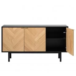 Loftscape Buffet Charlo - Placage en bois véritable - Chêne / Noir 11 Loftscape Buffet Charlo - Placage en bois véritable - Chêne / Noir -ÉcoMaison Soldes 1000277647 210706 14081700124 DETAILS P000000001000277647