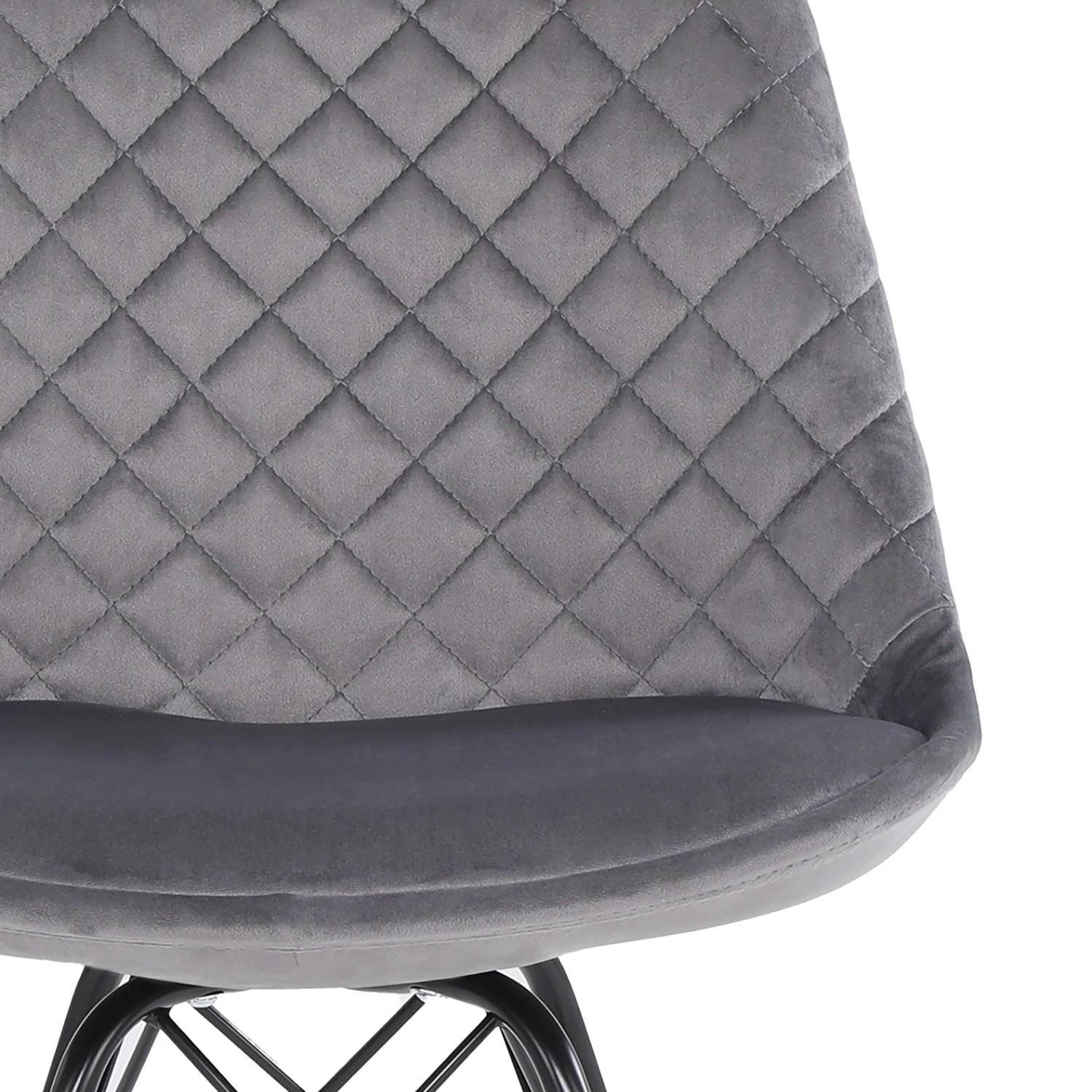 Loftscape Chaises capitonnées Flekke I (lot de 2) - Gris 8 Loftscape Chaises capitonnées Flekke I (lot de 2) - Gris – Image 8