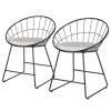 Ars manufacti Chaises Ceza (lot de 2) - Beige / Noir