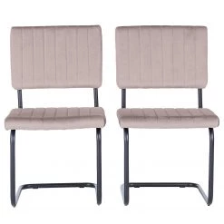 Jack & Alice Chaises cantilever Fillan (lot de 2) - Beige clair -ÉcoMaison Soldes 1000281753 220615 040 DETAILS P000000001000281753