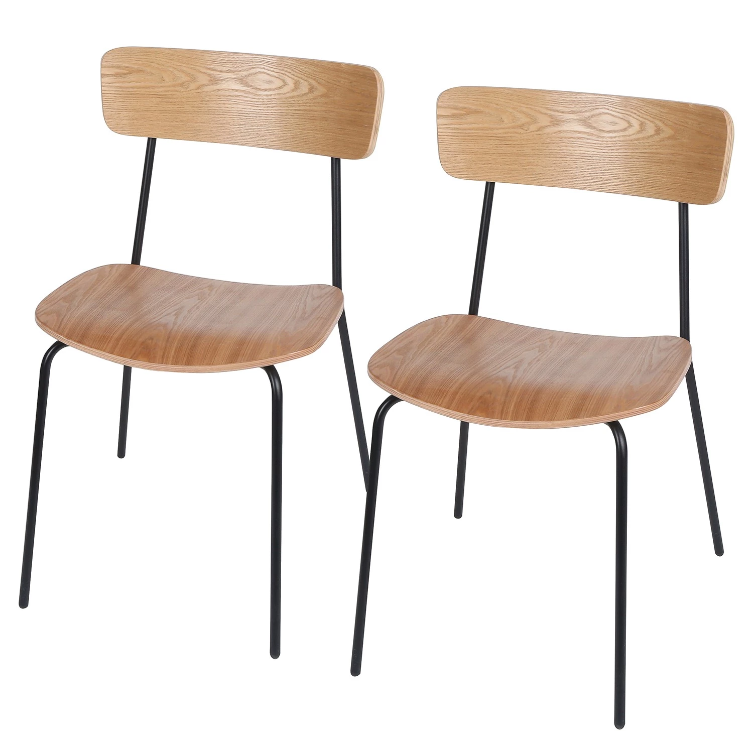 Ars manufacti Chaises Harvi (lot de 2) - Imitation Frêne 1 Ars manufacti Chaises Harvi (lot de 2) - Imitation Frêne