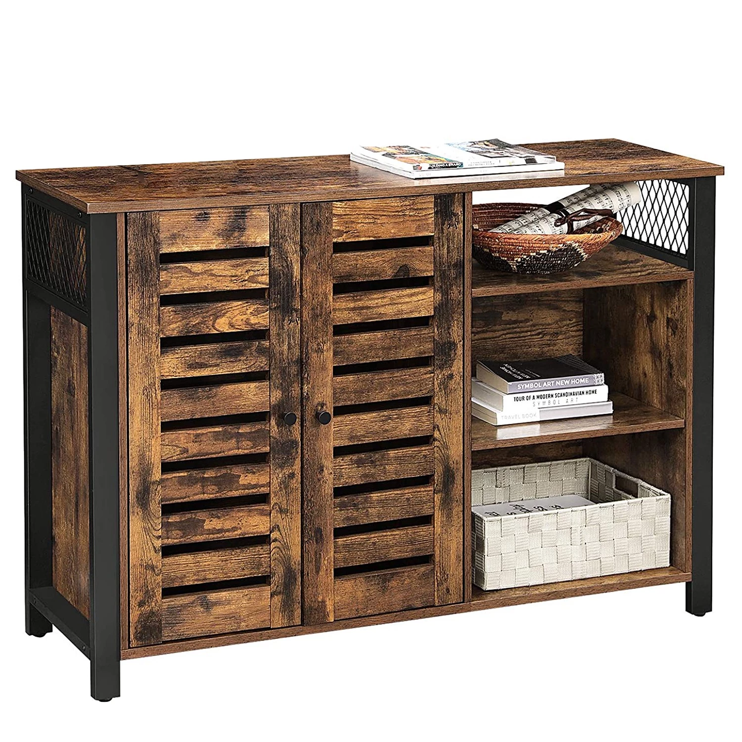 Red Living Buffet Condover IX - Marron / Noir 4 Red Living Buffet Condover IX - Marron / Noir – Image 4