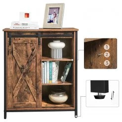 Red Living Buffet Hazlet III - Marron / Noir -ÉcoMaison Soldes 1000283948 210810 15023700096 DETAILS P000000001000283948