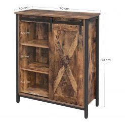 Red Living Buffet Hazlet III - Marron / Noir -ÉcoMaison Soldes 1000283948 210810 15023800099 SKETCH DETAILS P000000001000283948 sketch