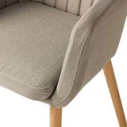 Mørteens Chaise à accoudoirs Leedy I - Tissu Zea: Beige - Lot de 2 -ÉcoMaison Soldes 1000284185 210823 08534300008 DETAILS P000000001000284185