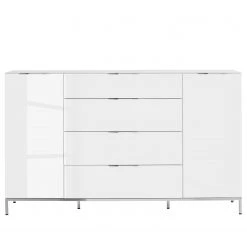 Maja Möbel Buffet Trend - Verre - Blanc brillant / Chrome -ÉcoMaison Soldes 1000284207 210804 14342400011 DETAILS P000000001000284207