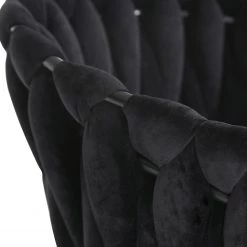 Jack & Alice Chaise à accoudoirs Feltham - Noir -ÉcoMaison Soldes 1000284292 210813 06021600014 DETAILS P000000001000284292