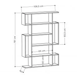 Red Living Étagère Rioca - Imitation chêne Sonoma / Anthracite -ÉcoMaison Soldes 1000284333 210809 06082800048 SKETCH DETAILS P000000001000284333 sketch