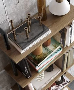 Red Living Étagère Paulista - Imitation noyer -ÉcoMaison Soldes 1000284354 210809 06085000141 DETAILS P000000001000284354