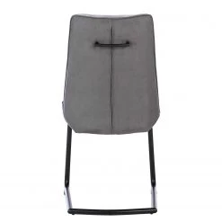 Fredriks Chaises cantilever Altoona (lot de 2) - Tissage à plat / Métal - Gris foncé et gris clair / Noir mat -ÉcoMaison Soldes 1000285150 220617 031 DETAILS P000000001000285150