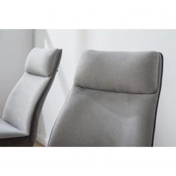 Fredriks Chaises cantilever Altoona (lot de 2) - Tissage à plat / Métal - Gris foncé et gris clair / Noir mat -ÉcoMaison Soldes 1000285150 220819 035 DETAILS P000000001000285150