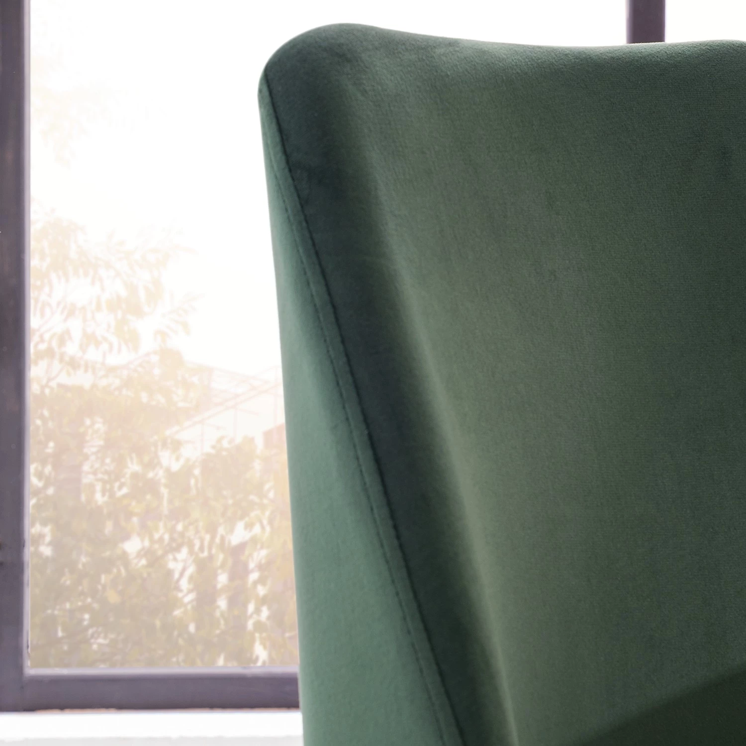 Jack & Alice Chaises Siama (lot de 2) - Vert foncé 5 Jack & Alice Chaises Siama (lot de 2) - Vert foncé – Image 5