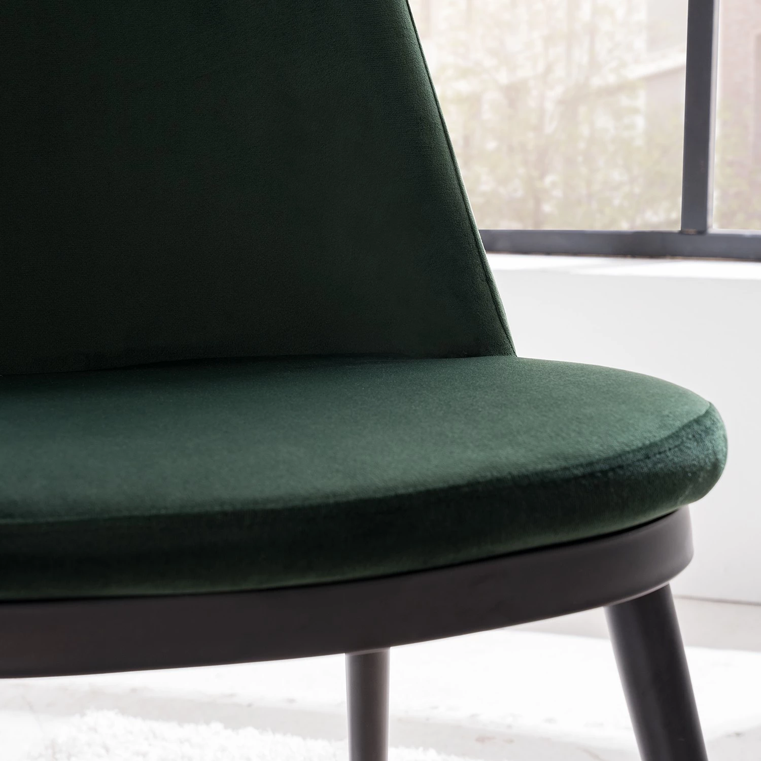 Jack & Alice Chaises Siama (lot de 2) - Vert foncé 6 Jack & Alice Chaises Siama (lot de 2) - Vert foncé – Image 6