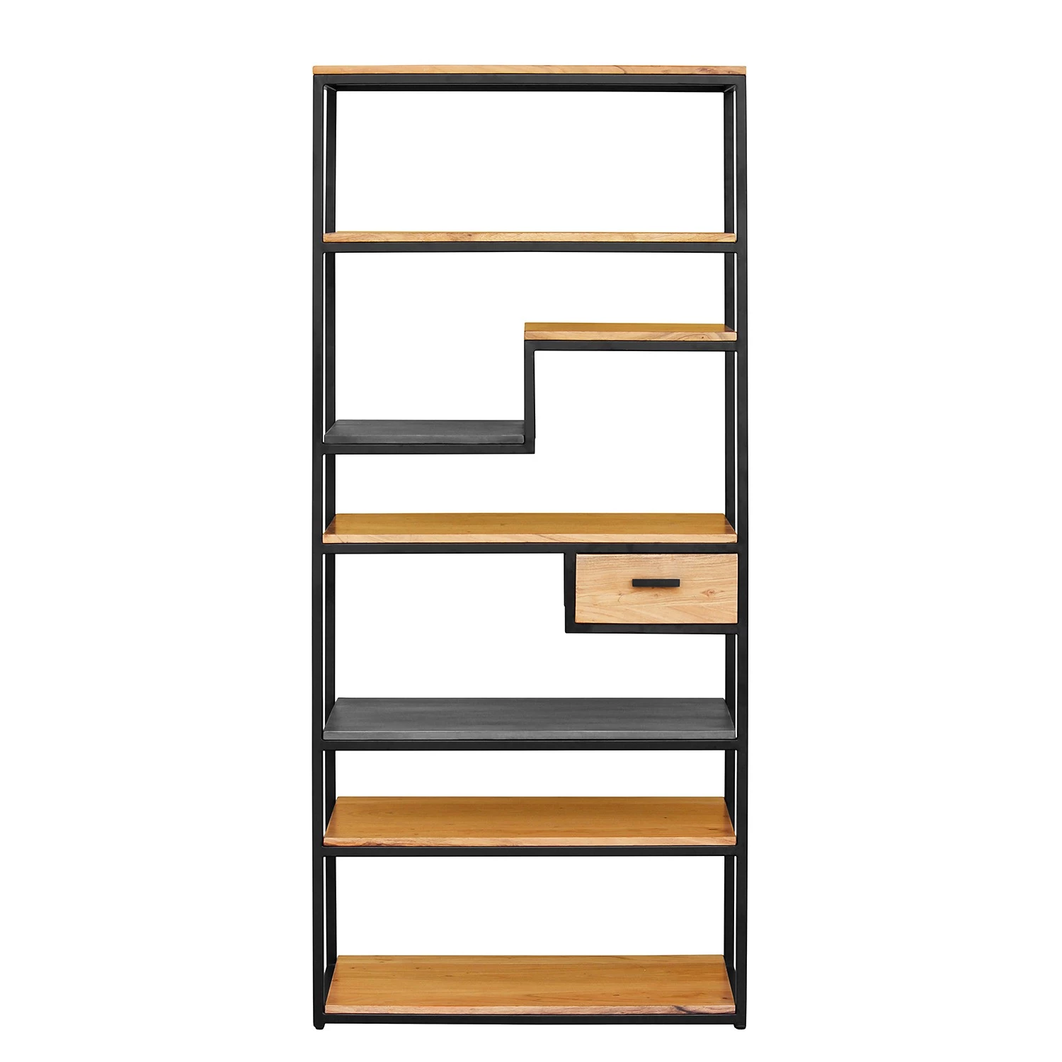 Ars manufacti Étagère Conjo II - Acacia massif / Fer - Acacia / Noir 2 Ars manufacti Étagère Conjo II - Acacia massif / Fer - Acacia / Noir – Image 2