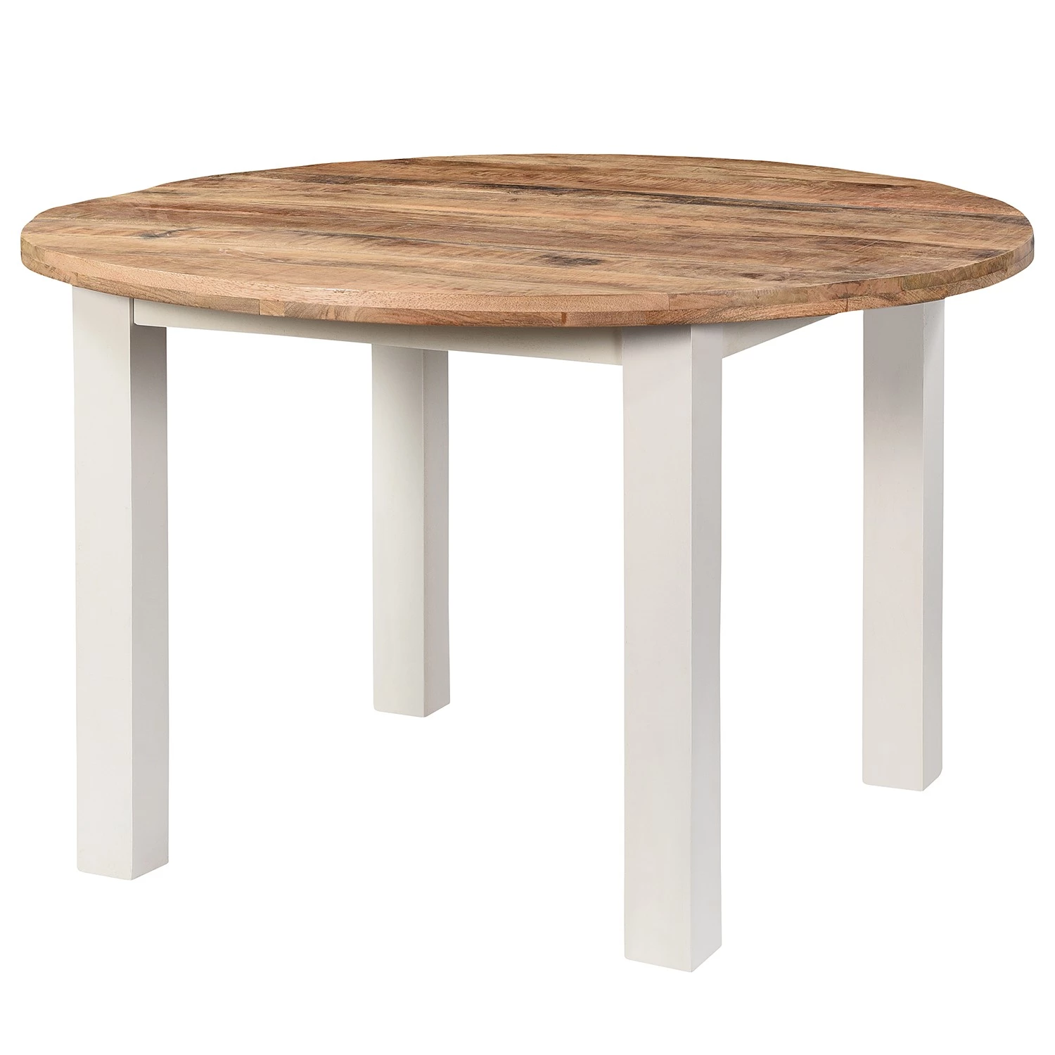 Maison Belfort Table Newhaven II - Manguier massif - Manguier / Blanc 1 Maison Belfort Table Newhaven II - Manguier massif - Manguier / Blanc
