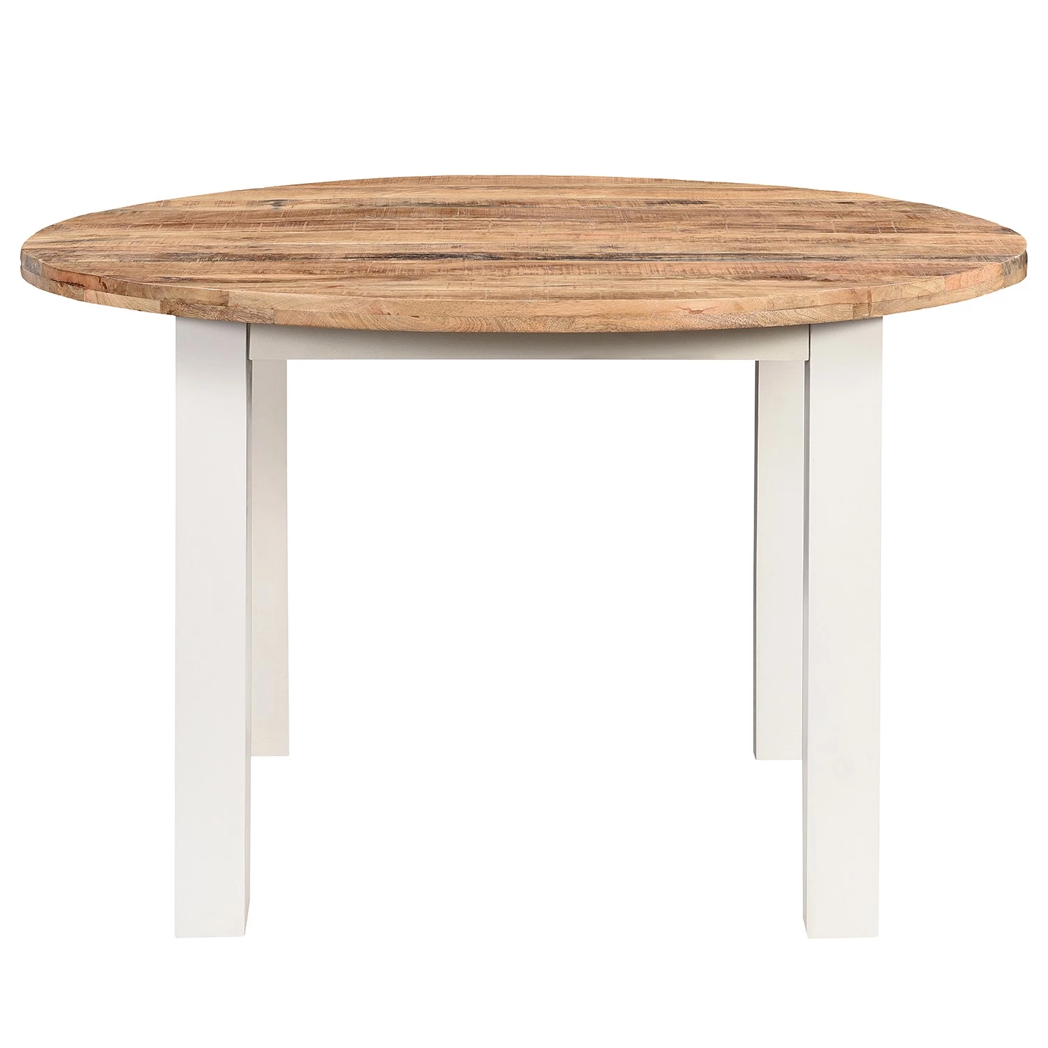 Maison Belfort Table Newhaven II - Manguier massif - Manguier / Blanc 2 Maison Belfort Table Newhaven II - Manguier massif - Manguier / Blanc – Image 2