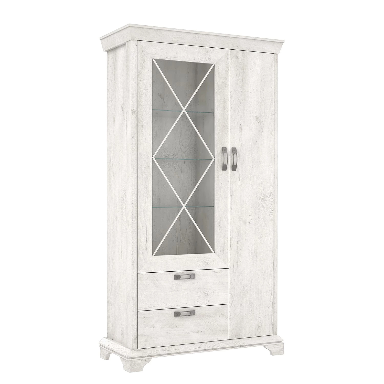 Ridgevalley Vitrine Kimbark II - Imitation pin blanc 1 Ridgevalley Vitrine Kimbark II - Imitation pin blanc