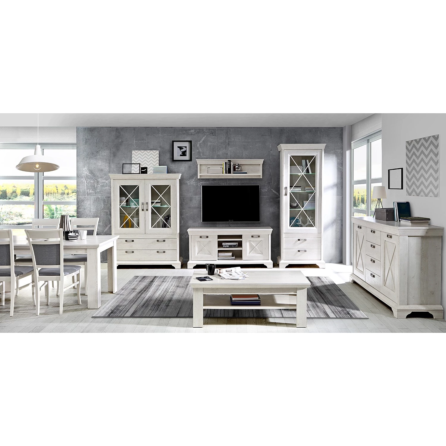 Ridgevalley Vitrine Kimbark I - Imitation pin blanc 3 Ridgevalley Vitrine Kimbark I - Imitation pin blanc – Image 3