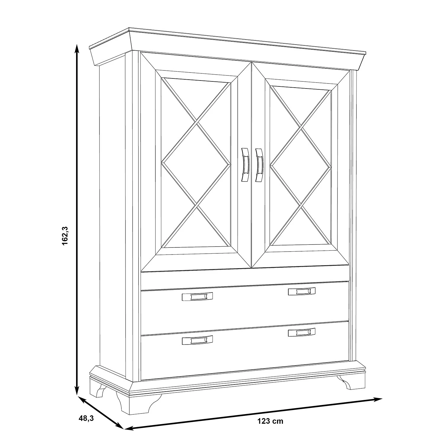 Ridgevalley Vitrine Kimbark I - Imitation pin blanc 9 Ridgevalley Vitrine Kimbark I - Imitation pin blanc – Image 9