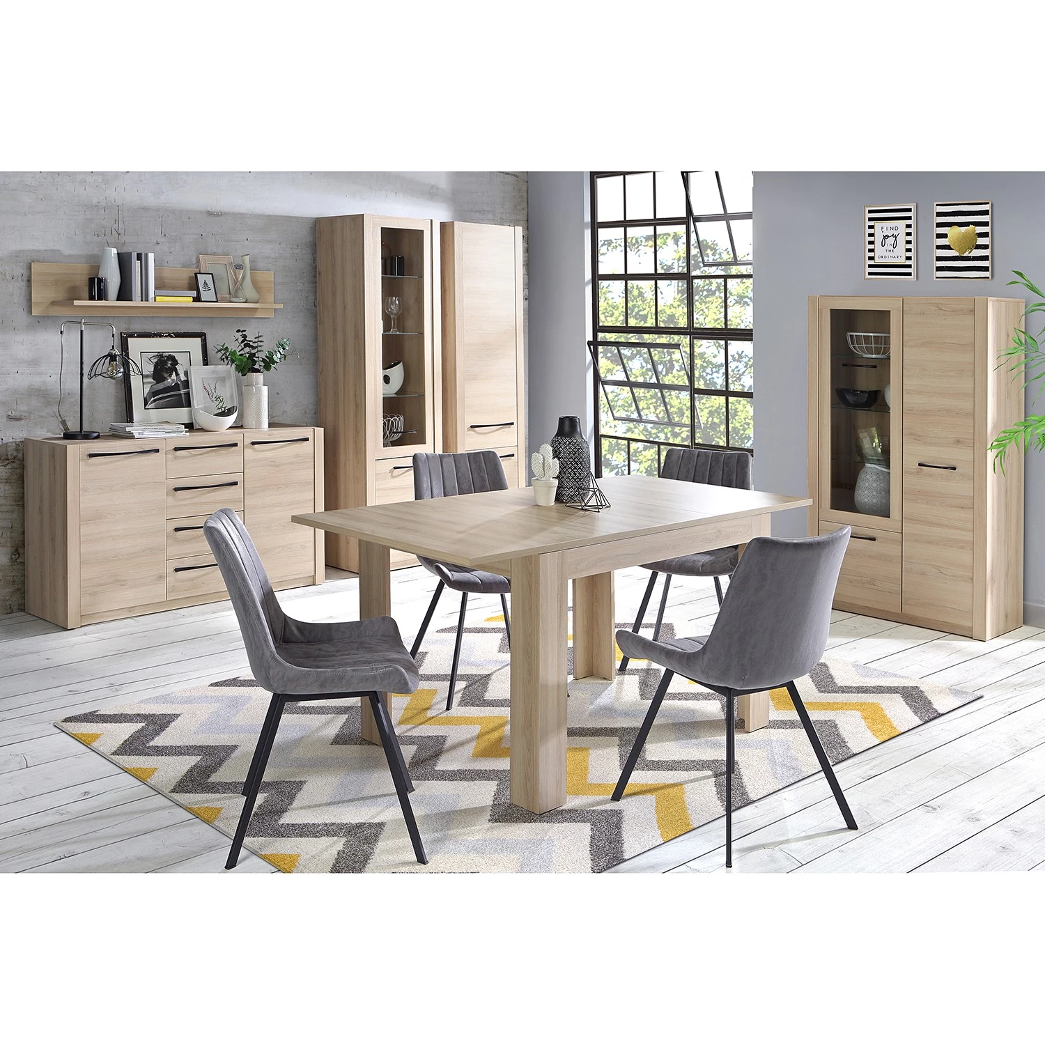 Loftscape Buffet haut Truth - Imitation chêne Sonoma 9 Loftscape Buffet haut Truth - Imitation chêne Sonoma – Image 9