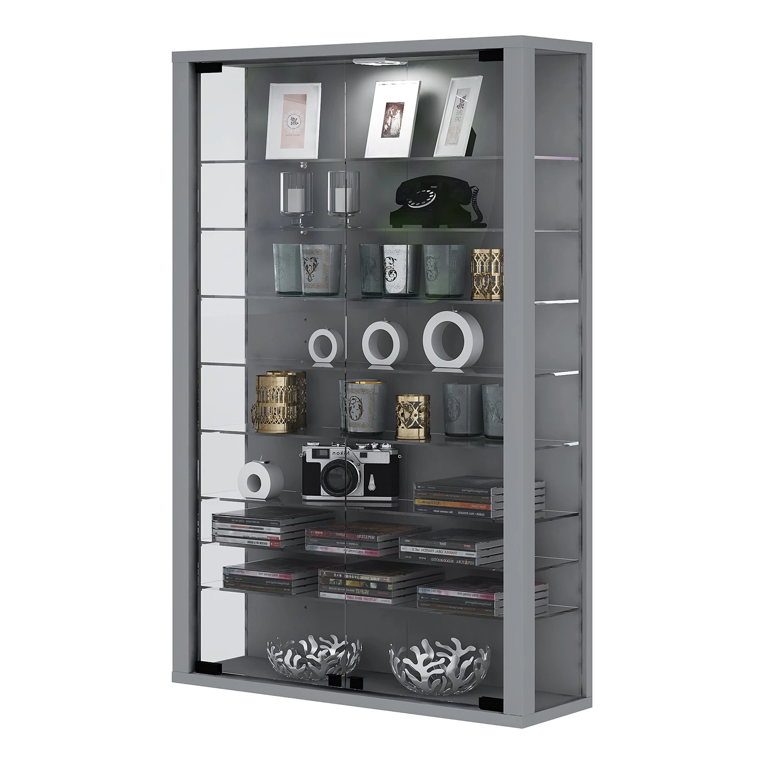 VCM Vitrine murale Vitrosa II - Argenté 1 VCM Vitrine murale Vitrosa II - Argenté