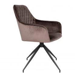 Red Living Chaise à accoudoirs Colachel II - Velours / Acier - Marron / Noir -ÉcoMaison Soldes 1000299405 211012 134455000116 DETAILS P000000001000299405