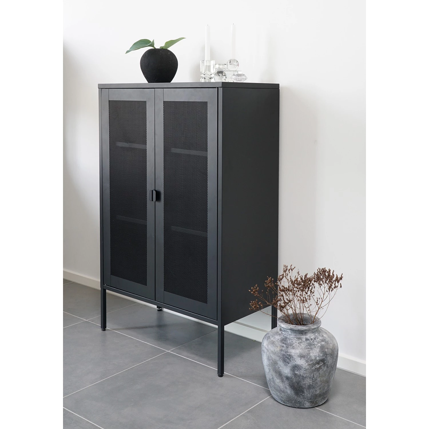 Red Living Buffet Moosh - Métal - Noir 2 Red Living Buffet Moosh - Métal - Noir – Image 2