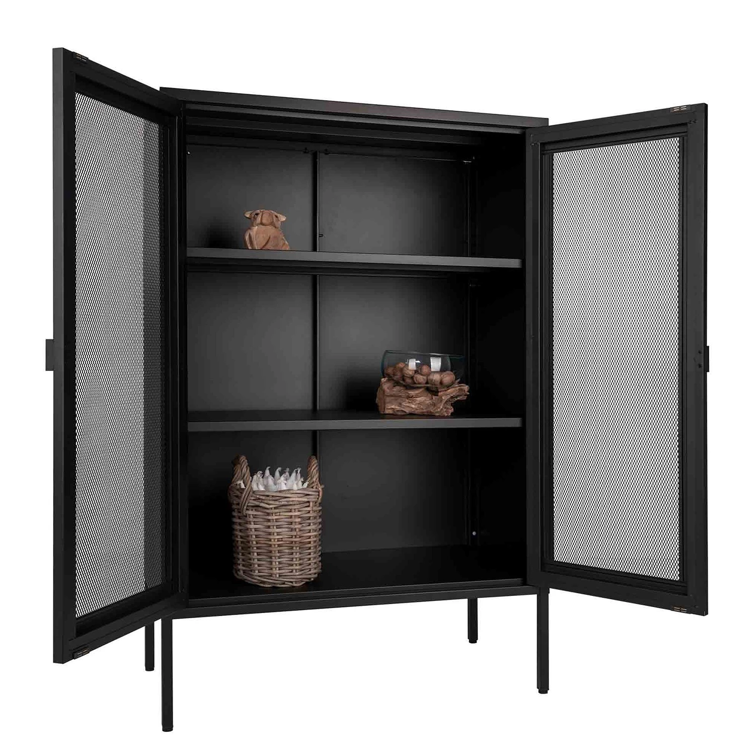 Red Living Buffet Moosh - Métal - Noir 7 Red Living Buffet Moosh - Métal - Noir – Image 7